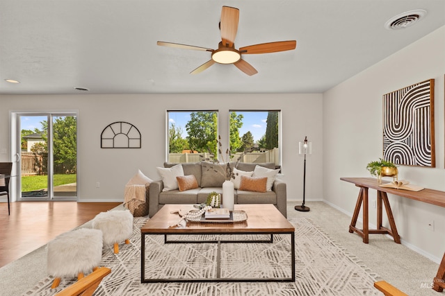 11422 W Darkwood St, Star, ID 83669 - living area with ceiling fan and baseboards