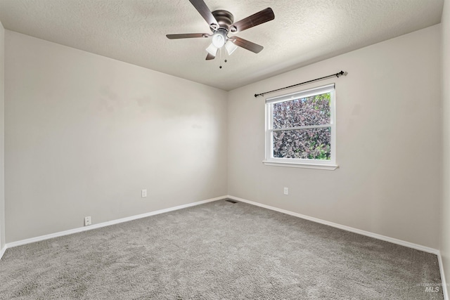 5217 Weston Ave, Caldwell, ID 83607 - carpeted empty room with a textured ceiling and ceiling fan