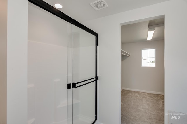 8172 E Red Horse St, Nampa, ID 83687 - full bath featuring a shower stall and baseboards