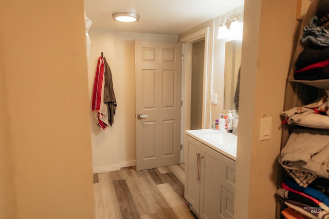 85 E Central Blvd, Cambridge, ID 83610 - bathroom with wood finished floors and vanity