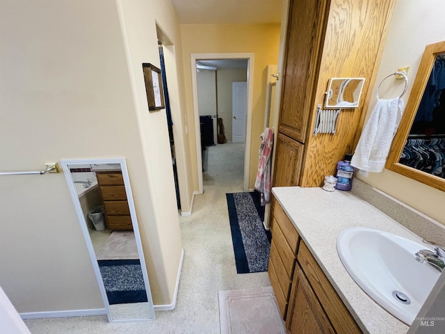 bathroom featuring vanity