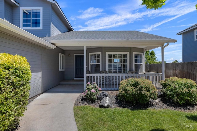 5174 N Rothmans Ave, Boise, ID 83713 - entrance to property with roof with shingles and covered porch