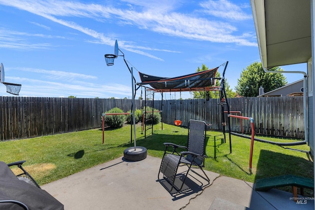 5174 N Rothmans Ave, Boise, ID 83713 - fenced backyard featuring a patio