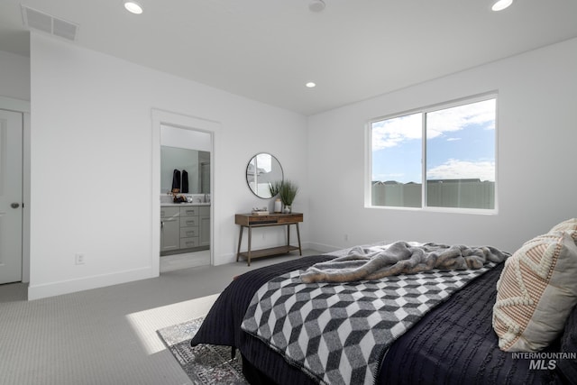 4541 E Fortuna Dr, Nampa, ID 83687 - bedroom with carpet flooring, recessed lighting, and ensuite bathroom