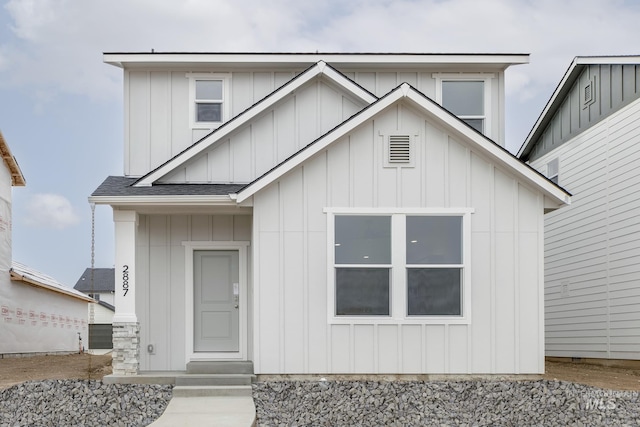 2887 N Rocky Bottom Way, Kuna, ID 83634 - view of front of property with board and batten siding