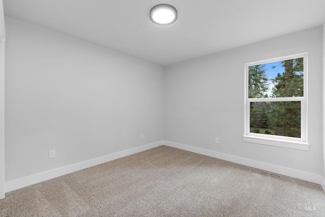 unfurnished room featuring carpet flooring