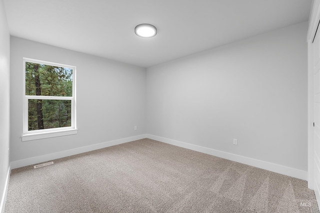 view of carpeted empty room