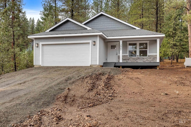 view of front of house featuring a garage