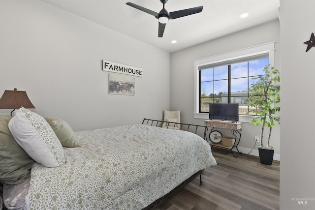 518 Bass Run Ln, Marsing, ID 83639 - bedroom with wood finished floors, recessed lighting, and a ceiling fan
