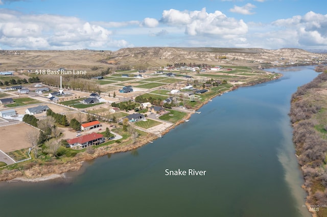 518 Bass Run Ln, Marsing, ID 83639 - bird's eye view of a water and mountain view