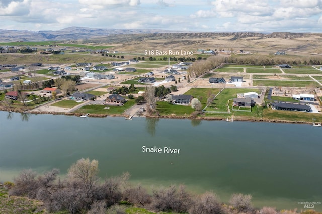 518 Bass Run Ln, Marsing, ID 83639 - bird's eye view of a water and mountain view