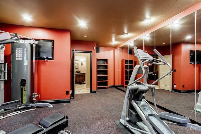 2634 W Sugarberry Dr, Eagle, ID 83616 - gym with recessed lighting and baseboards