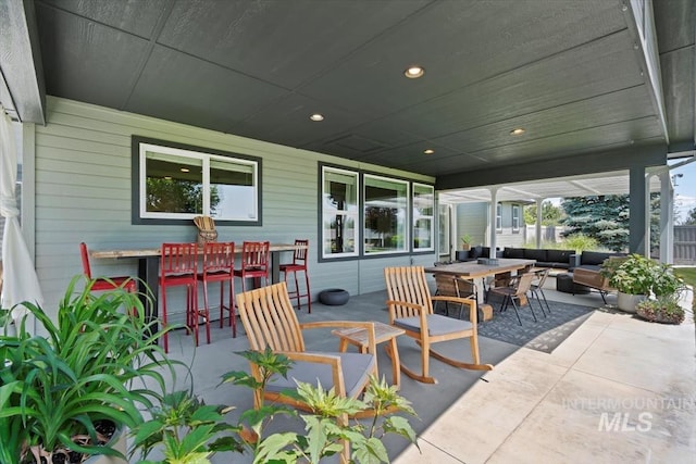511 Keogh Ln, Caldwell, ID 83607 - view of patio / terrace featuring outdoor lounge area and outdoor dining space