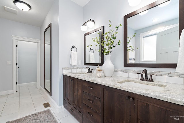 5404 S Palatino Ave, Meridian, ID 83642 - full bathroom featuring double vanity and tile patterned flooring