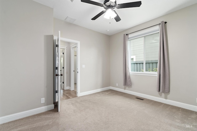 5404 S Palatino Ave, Meridian, ID 83642 - carpeted spare room featuring a ceiling fan and baseboards