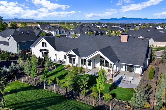 aerial perspective of suburban area