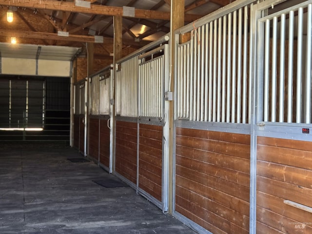 view of horse barn