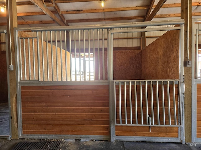 view of horse barn