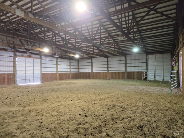 view of horse barn