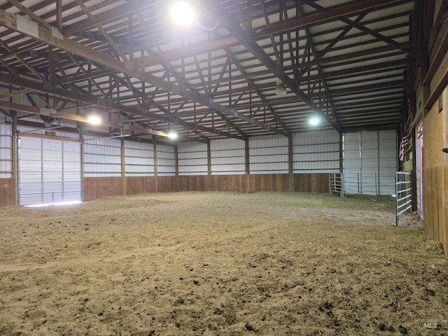 view of horse barn