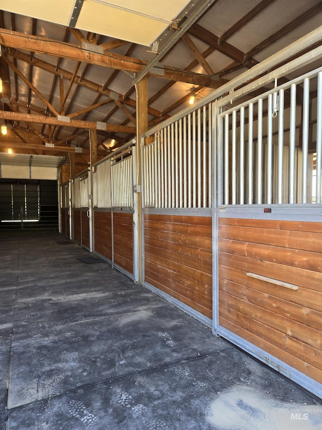 view of horse barn