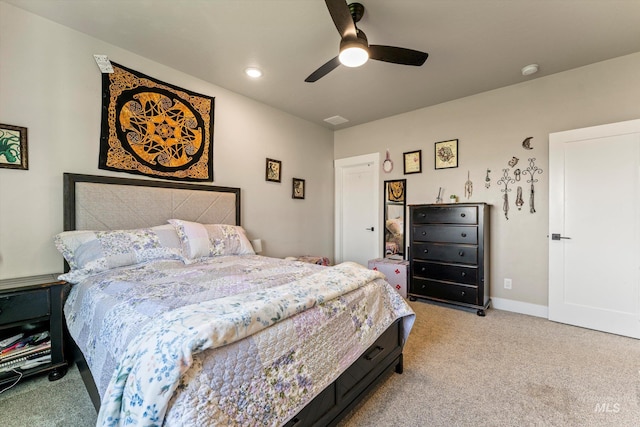 6623 Red Rock Rd, Marsing, ID 83639 - bedroom featuring carpet flooring, a ceiling fan, and baseboards