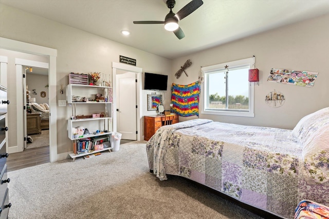 6623 Red Rock Rd, Marsing, ID 83639 - bedroom with a ceiling fan and carpet flooring