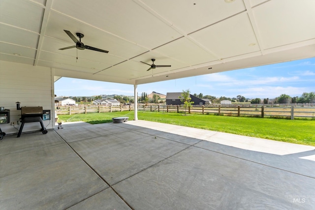 6623 Red Rock Rd, Marsing, ID 83639 - view of patio with ceiling fan