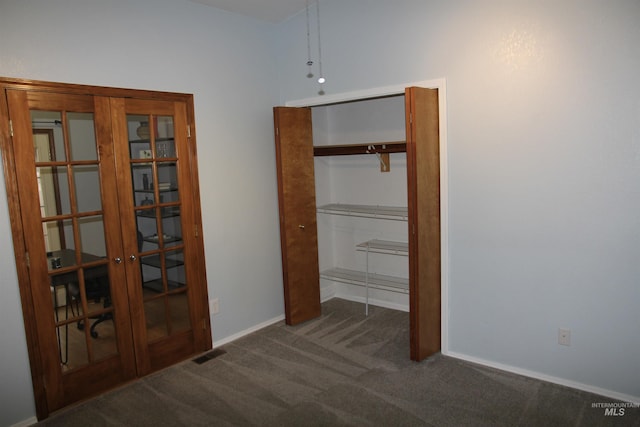 225 E Bayview, Boise, ID 83706 - corridor with french doors, carpet, and baseboards