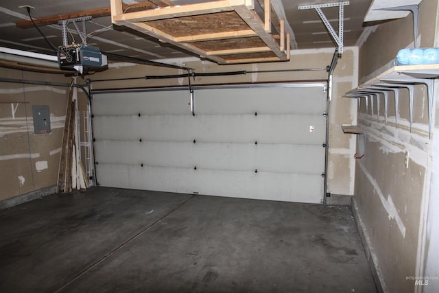 225 E Bayview, Boise, ID 83706 - garage featuring a garage door opener and electric panel
