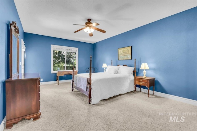2627 E Moog St, Meridian, ID 83646 - bedroom featuring baseboards, carpet flooring, and ceiling fan