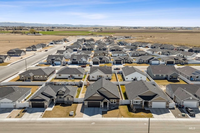 drone / aerial view featuring a residential view