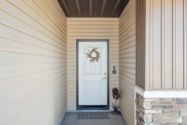 view of entrance to property