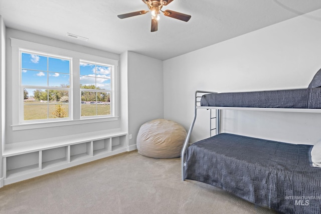 17293 Goodson Rd, Caldwell, ID 83607 - carpeted bedroom featuring ceiling fan, visible vents, and baseboards