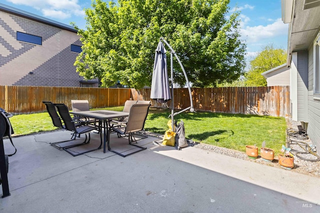 view of patio / terrace featuring outdoor dining space