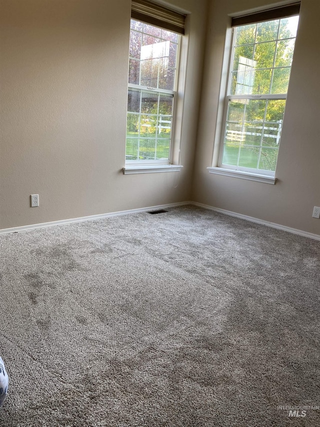 view of carpeted empty room