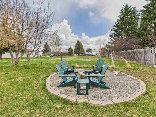 515 School St, Albion, ID 83311 - view of yard featuring a fire pit