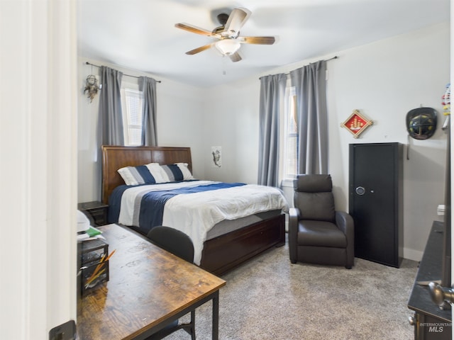 515 School St, Albion, ID 83311 - carpeted bedroom with a ceiling fan