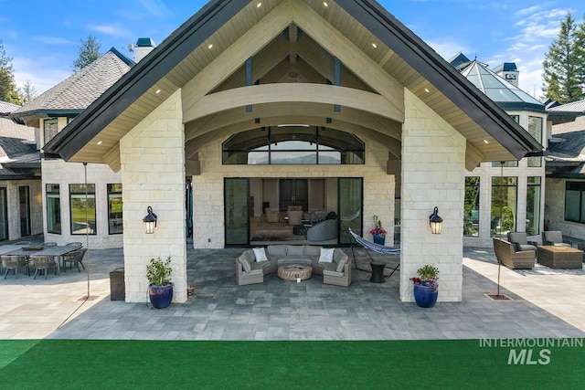 view of patio / terrace featuring outdoor lounge area