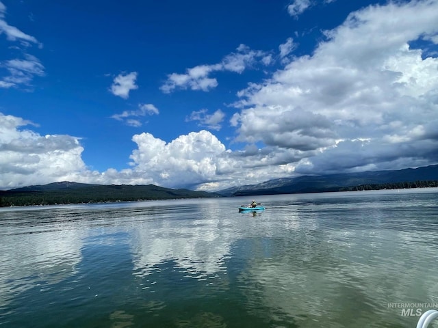 property view of water with a mountain view