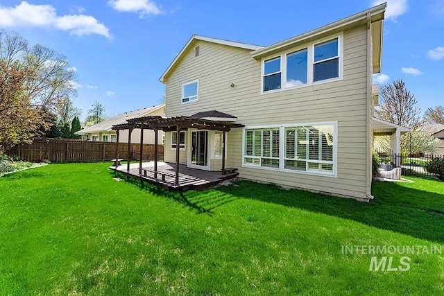 1472 N Watson Ave, Eagle, ID 83616 - back of house featuring a pergola and a patio