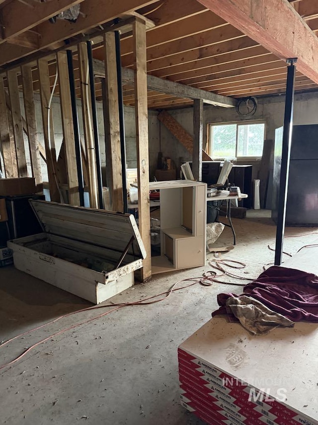 view of basement