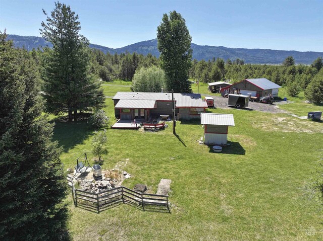 22 Flemming Ln, Mccall, ID 83638 - view from above of property with a mountain backdrop