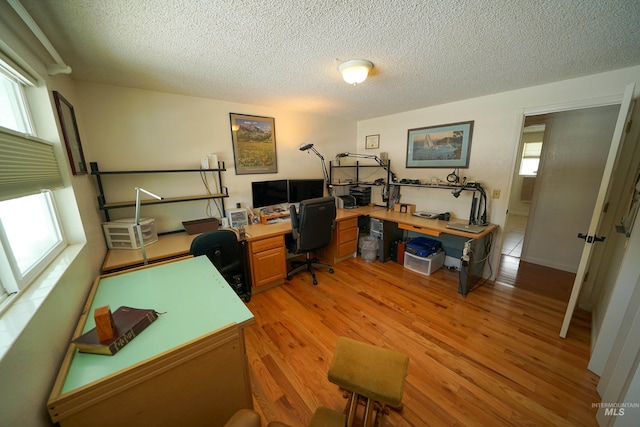 506 Fair Ln, Nampa, ID 83686 - office space with light wood-type flooring and a textured ceiling