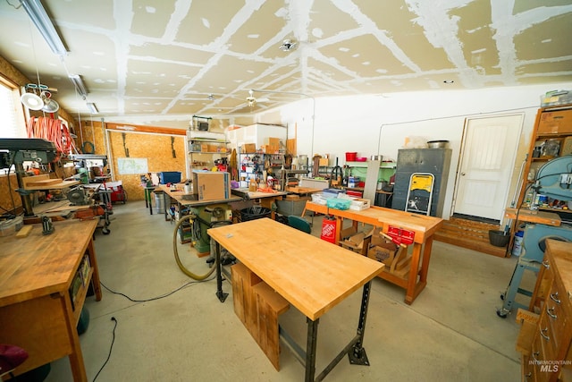 506 Fair Ln, Nampa, ID 83686 - interior space with a workshop area and concrete floors