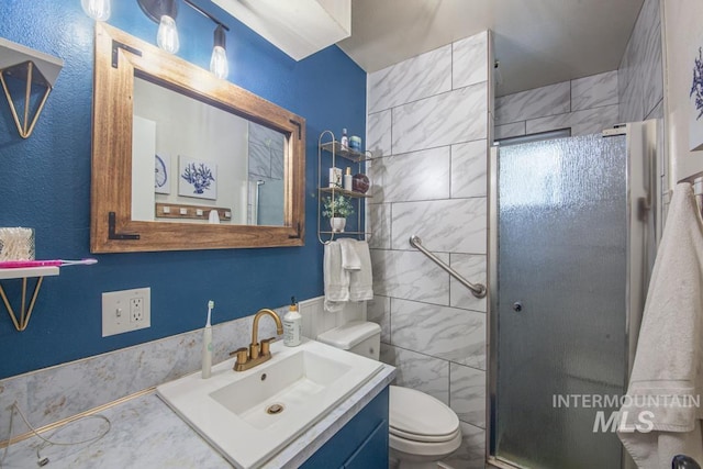 3132 8th St Unit C, Lewiston, ID 83501 - full bathroom with vanity and a stall shower