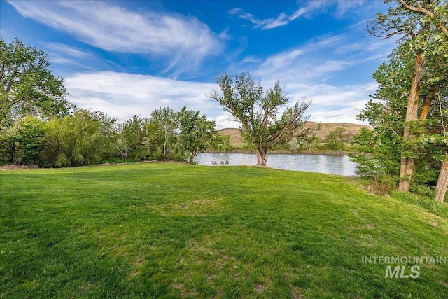 3800 Birch Ln, Emmett, ID 83617 - view of grassy yard featuring a water view