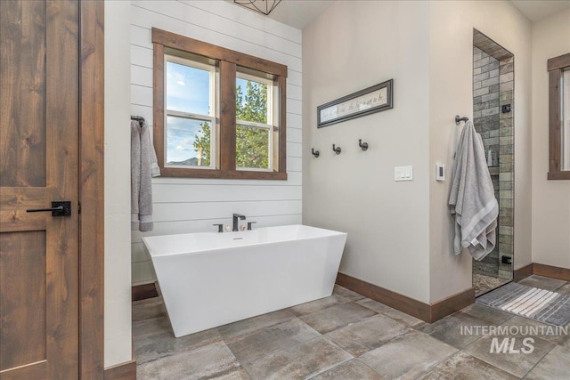 3800 Birch Ln, Emmett, ID 83617 - full bathroom with baseboards and a soaking tub