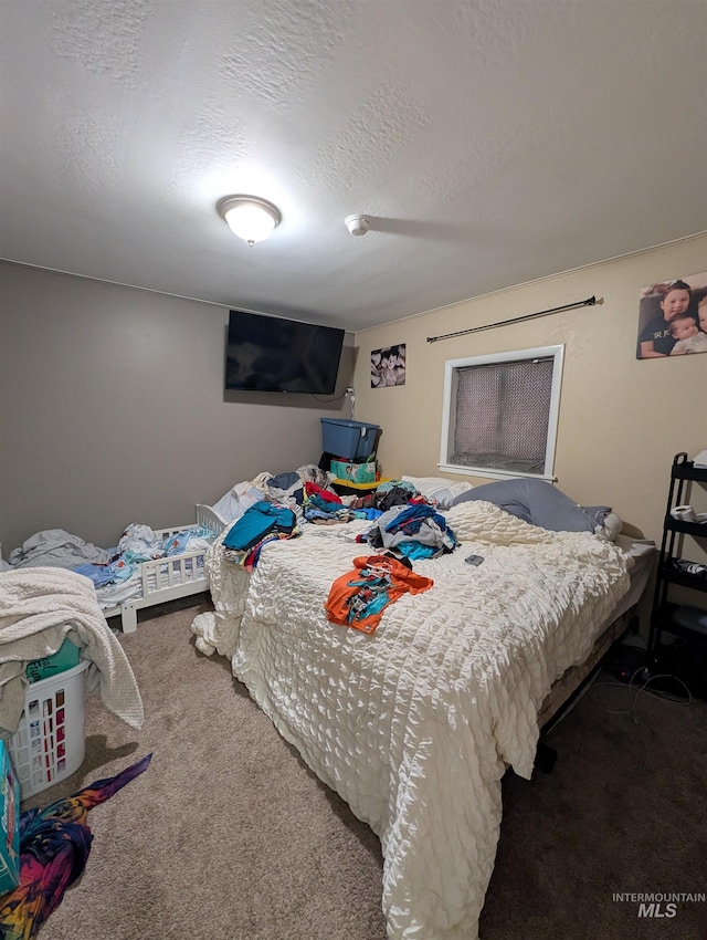 116 Main St, Stites, ID 83552 - bedroom with a textured ceiling and carpet