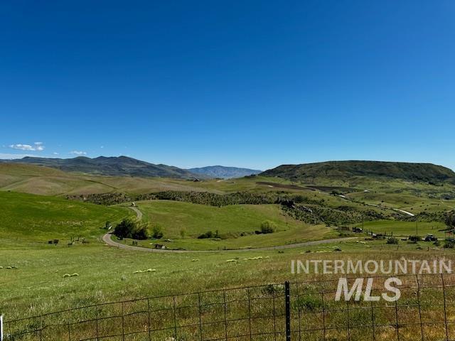 mountain view featuring rural landscape